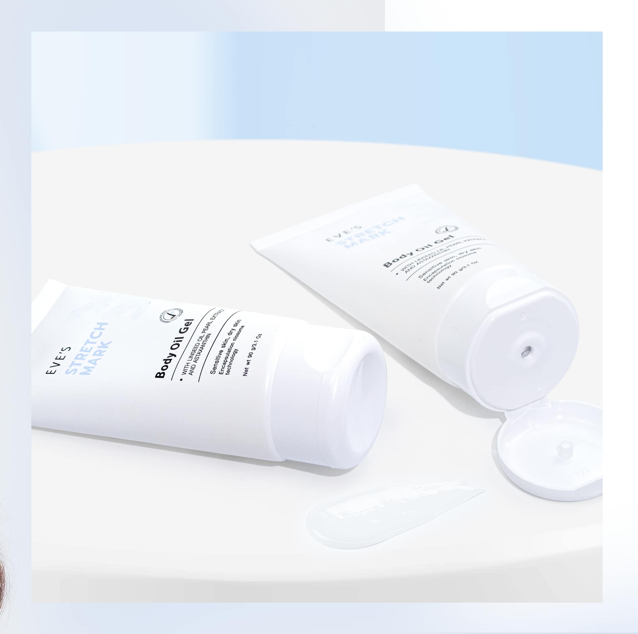STRETCH MARK BODY OIL GEL อีฟส์ สเทรช มาร์ค บอดี้ ออยล์ เจล ลดเลือนรอยแตกลาย บำรุงผิวเนียนนุ่ม คืนความชุ่มชื้นให้ผิว