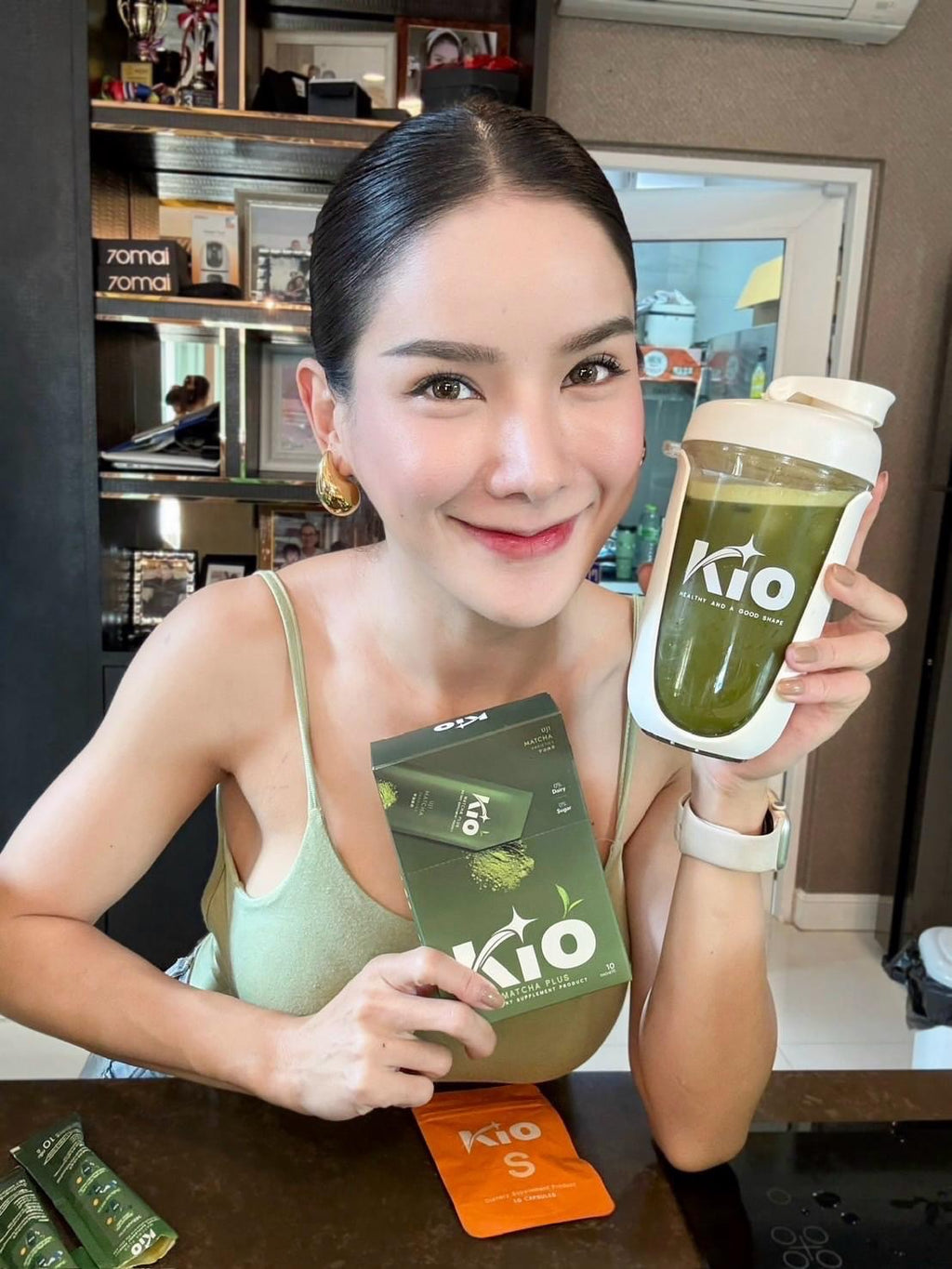 Kio Mutcha KIO Matcha Plus มัทฉะเกรดพรีเมี่ยม ไม่ผสมน้ำตาล