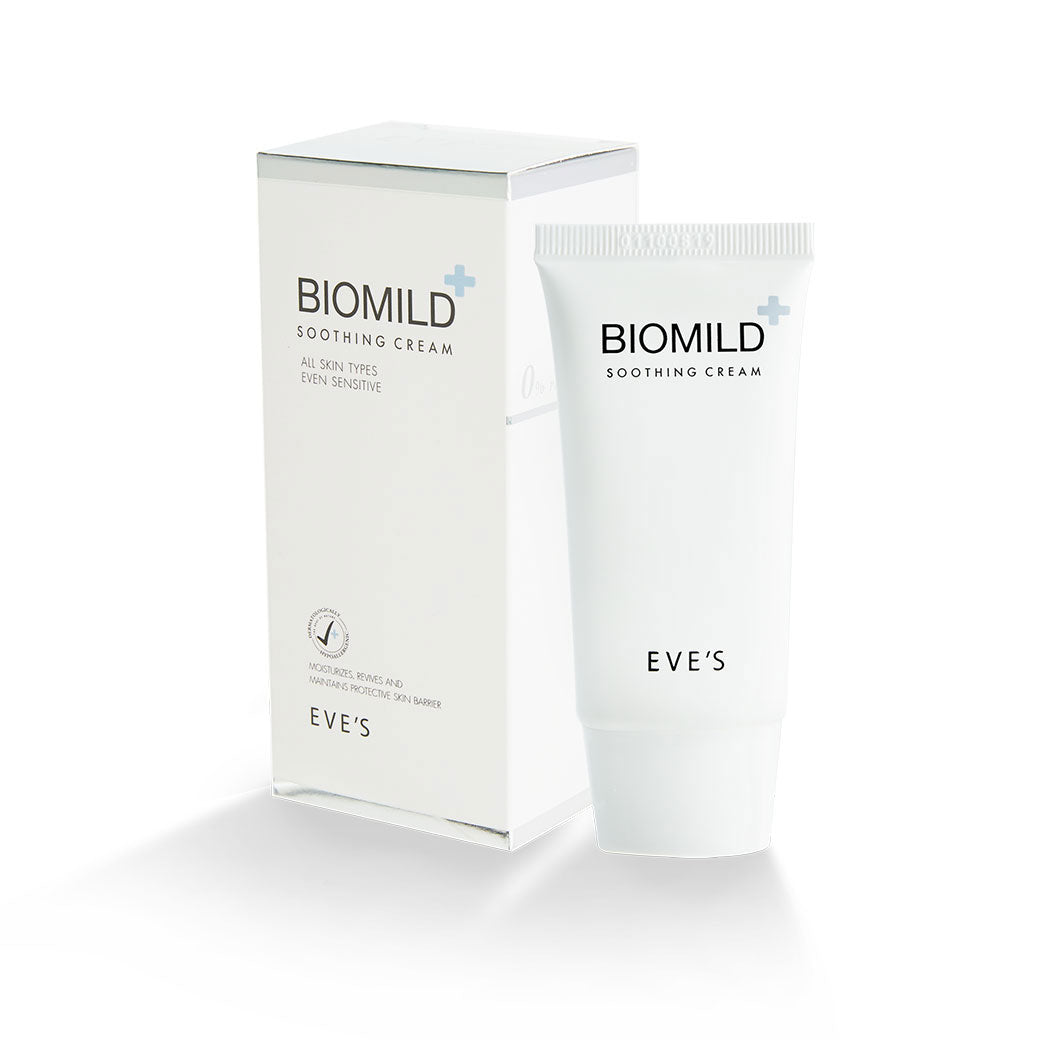 BIOMILD SOOTHING CREAM ไบโอมายด์ ลดสิว ผดผื่น ช่วยลดการระคายเคือง บรรเทาอาการแพ้แสบและคัน