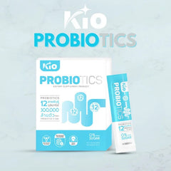 3 ซอง KIO Probiotic (หลักบริษัท) ผลิตภัณฑ์อาหารเสริม Pro + Prebiotic ซินไบโอติก 1 ซอง