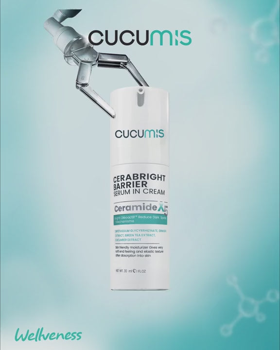 CERABRIGHT- เซราไบรท์ CUCUMIS CERABRIGHT BARRIER SESUM IN CREAM คูคูมิส เซราไบร์ท แบริเอร์ เซรั่ม อิน ครีม