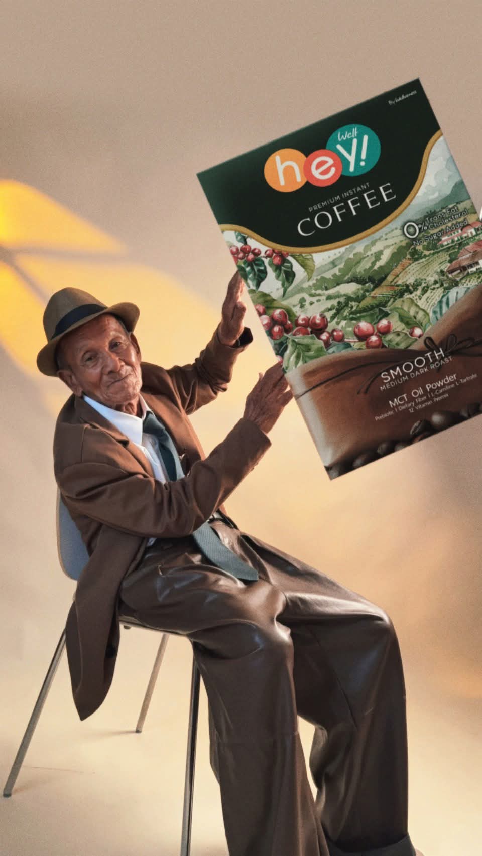 Hey Well Coffee ชุด 3 กล่อง สุดคุ้ม-เวลคอฟฟี่ Hey! Well Coffee เวลวีเนส กาแฟเพื่อสุขภาพ กาแฟบล็อคเบรินส์ ไม่มีน้ำตาล ไม่มีครีมเทียม มีพรีไบโอติก
